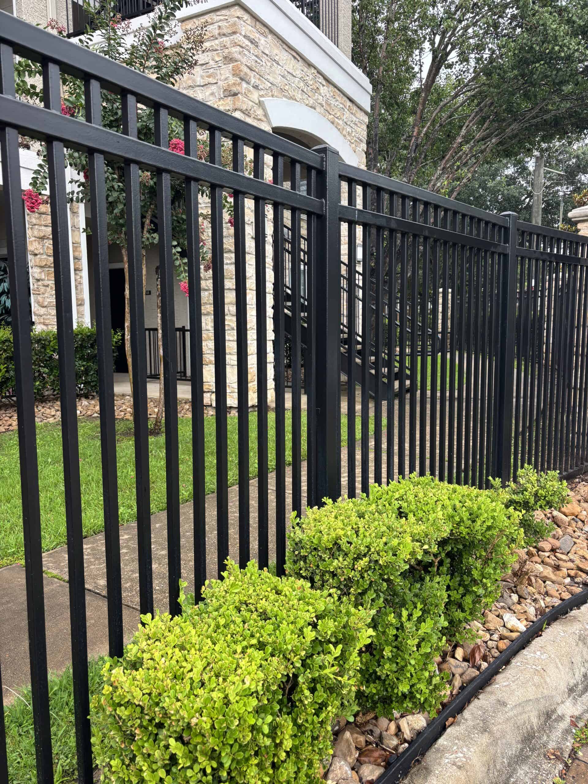 Apartment security fence in Austin TX built with steel for property protection and access control