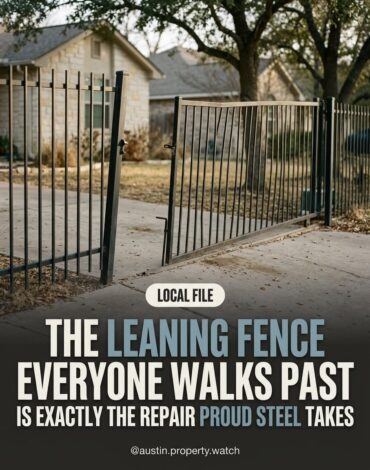 a leaning fence issue